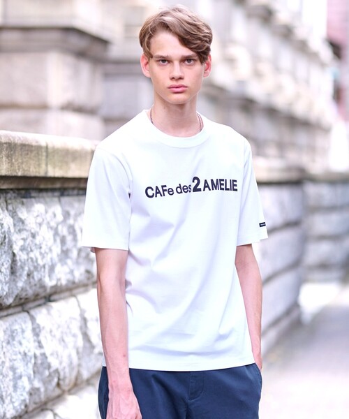 DRESSTERIOR(ドレステリア)の「◆【接触冷感/抗菌防臭/消臭】ICE CLEAR COTTON ロゴTシャツ(Tシャツ/カットソー・メンズ・ホワイト/ブラック/ダークブラウン・90/91/92/94)」の6枚目の写真