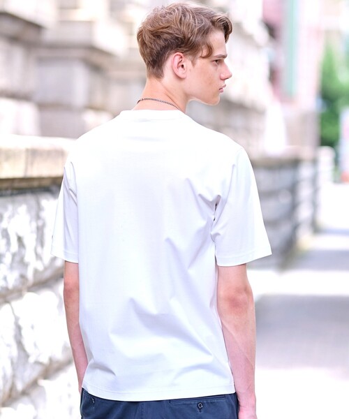 DRESSTERIOR(ドレステリア)の「◆【接触冷感/抗菌防臭/消臭】ICE CLEAR COTTON ロゴTシャツ(Tシャツ/カットソー・メンズ・ホワイト/ブラック/ダークブラウン・90/91/92/94)」の9枚目の写真