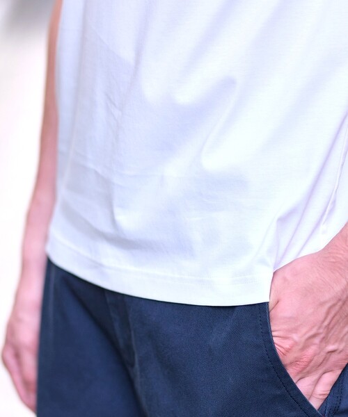DRESSTERIOR(ドレステリア)の「◆【接触冷感/抗菌防臭/消臭】ICE CLEAR COTTON ロゴTシャツ(Tシャツ/カットソー・メンズ・ホワイト/ブラック/ダークブラウン・90/91/92/94)」の13枚目の写真