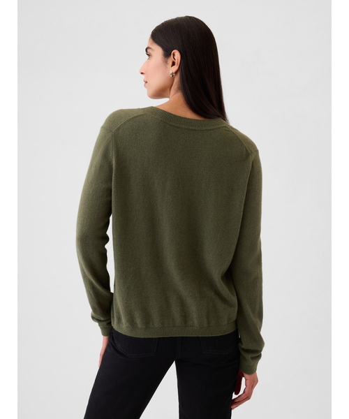 セール】CashSoft カシミヤタッチ Vネックセーター（ニット