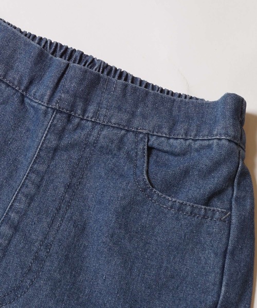 coca(coca)(コカ)の「キッズ サイドスリットリボン付きパンツ(デニムパンツ・キッズ・ブルー/ブラック・120/130/140/150)」の13枚目の写真