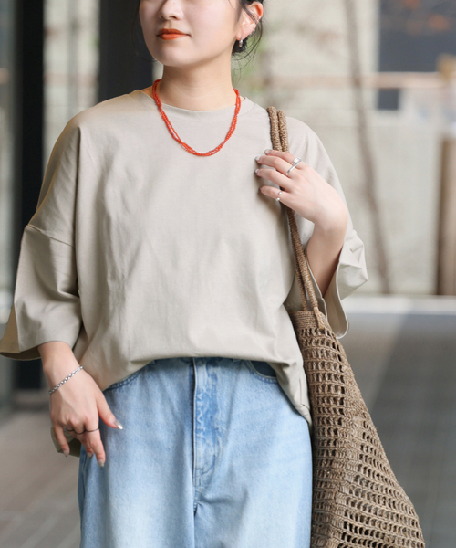 JOURNAL STANDARD relume(ジャーナルスタンダード レリューム)の「《追加2》タックコクーンプルオーバー(Tシャツ/カットソー・レディース・ブラック系その他/ホワイト/ライトグレー・FREE)」の10枚目の写真