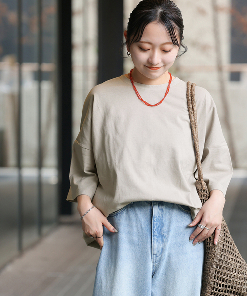 JOURNAL STANDARD relume(ジャーナルスタンダード レリューム)の「《追加2》タックコクーンプルオーバー(Tシャツ/カットソー・レディース・ブラック系その他/ホワイト/ライトグレー・FREE)」の11枚目の写真
