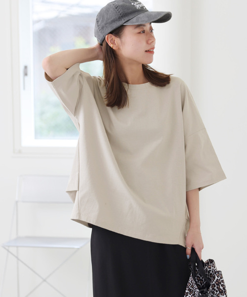 JOURNAL STANDARD relume(ジャーナルスタンダード レリューム)の「《追加2》タックコクーンプルオーバー(Tシャツ/カットソー・レディース・ブラック系その他/ホワイト/ライトグレー・FREE)」の19枚目の写真
