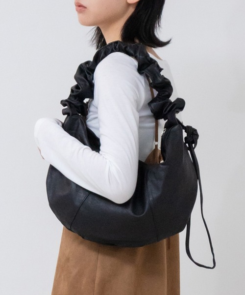セール】2WAYギャザーフリルショルダーバッグ / 秋服 春服 冬服