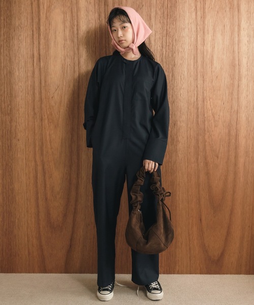 HEILIS（ヘイリス）の「2WAYギャザーフリルショルダーバッグ / 秋服 春服 冬服スエード フェイクスエード 合皮 ナイロン リボンバッグ ハンドバッグ ショルダーバッグ ドロスト スウェード バレエコア フリル ギャザー 韓国 ブラック ベージュ ブラウン アイボリー グレイッシュベージュ グレー（ハンドバッグ・レディース・ブラウン/アイボリー/ベージュ/ブラック系その他/グレイッシュベージュ/ブラック・FREE）」の20枚目の写真