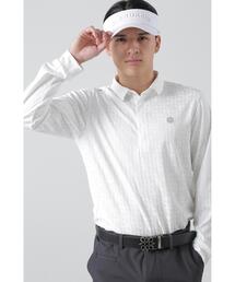 STロゴジャガード 長袖ポロシャツ (MENS)