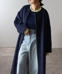 パイピングシャギーロングコート