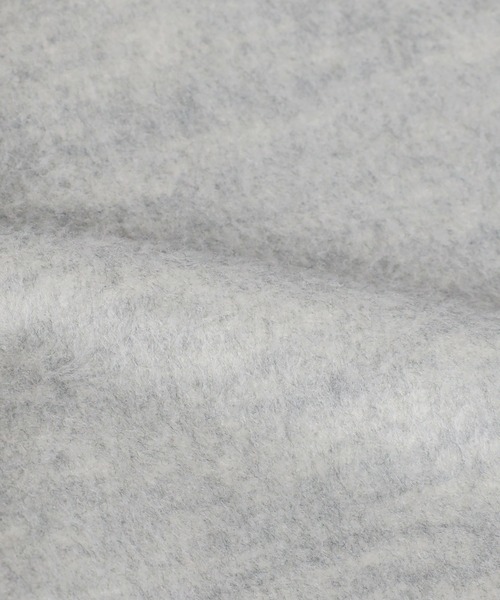 Bonjour Sagan（ボンジュールサガン）の「パイピングシャギーロングコート（ノーカラーコート・レディース・ネイビー/マスタード/ライトグレー/ブラック/ブラウン系その他・FREE）」の10枚目の写真