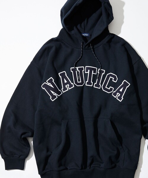 NAUTICA(ノーティカ)の「NAUTICA/ノーティカ Arch Logo Sweat Hoodie /アーチロゴ スウェットフーディ(パーカー・メンズ・アッシュグレー/ブラック/ネイビー/パープル・MEDIUM/SMALL/X-LARGE/LARGE)」の7枚目の写真
