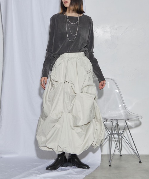 leimn(レイムン)の「タックバルーンスカート(スカート・レディース・アイボリー/ブラック・M)」の19枚目の写真