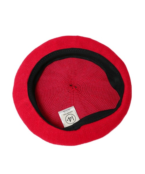 14+（イチヨンプラス）の「サーモリンゴベレー（ハンチング/ベレー帽・キッズ・グリーン/レッド・kids-S/kids-M）」の4枚目の写真