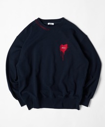 HEART LOGO STITCH SWEAT / ハートロゴスウェット