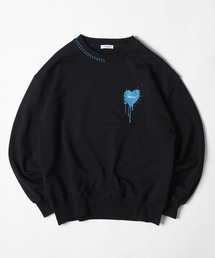 HEART LOGO STITCH SWEAT / ハートロゴスウェット