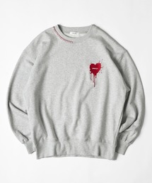 HEART LOGO STITCH SWEAT / ハートロゴスウェット