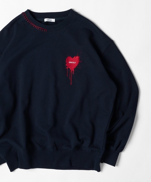 HEART LOGO STITCH SWEAT / ハートロゴスウェット（スウェット