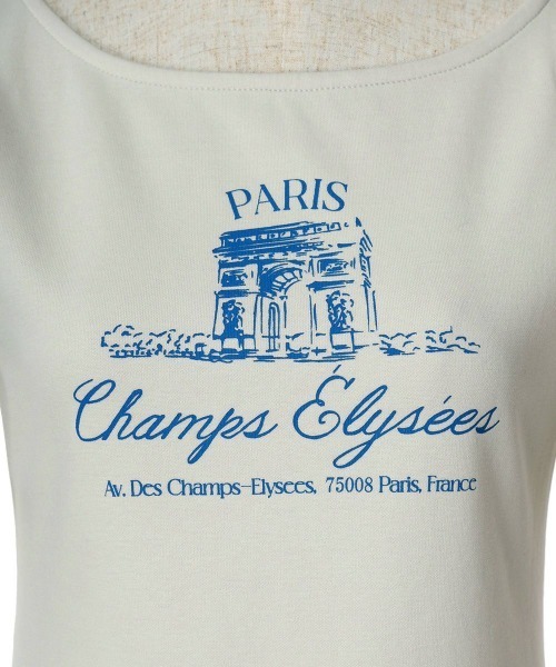 an another angelus（アンアナザーアンジェラス）の「シャンゼリゼ通りプリントロンＴ/ananotherangelus/fint　フィント（Tシャツ/カットソー・レディース・オフホワイト/ライトグレー・FREE）」の19枚目の写真