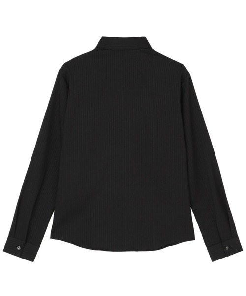 TOKYO SHIRTS(トウキョウシャツ)の「【吸水速乾】【COFREX】レギュラー レディース長袖デザインシャツ(シャツ/ブラウス・レディース・ブラック・M/XL/L/LL/S)」の2枚目の写真