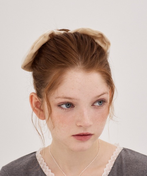 heart velours chouchou - ハートベロアシュシュ（シュシュ）｜ANU