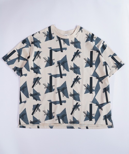 sneeuw（スニュウ）の「コンポジションTシャツ（Tシャツ/カットソー・レディース・ライトグレー/ベージュ・1/3）」の6枚目の写真