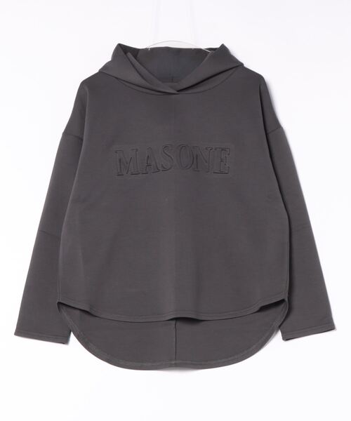 TITE IN THE STORE(ティテ インザ ストア)の「エンボスロゴポンチフーディパーカー(パーカー・レディース・チャコールグレー/ブラック・38)」の13枚目の写真