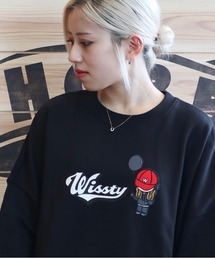 完売品 wissty キャラ スウェット セットアップ ViViDAY セットアップ 「上下セット」キラキラスウェット