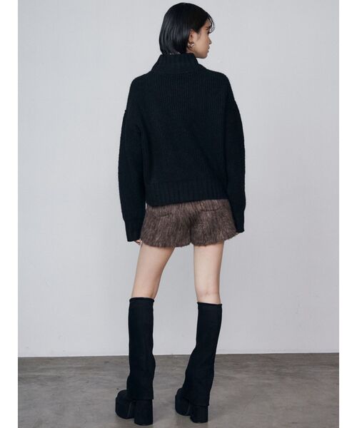 EMODA（エモダ）の「シャギータックショートパンツ（その他パンツ・レディース・グレー/ブラウン・MEDIUM/SMALL）」の11枚目の写真