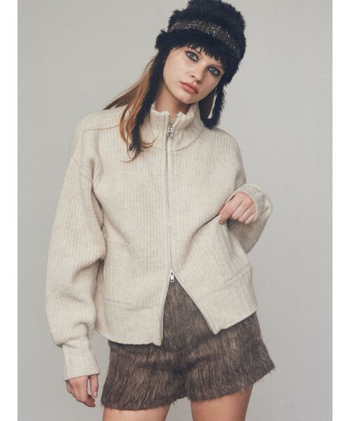 EMODA（エモダ）の「シャギータックショートパンツ（その他パンツ・レディース・グレー/ブラウン・MEDIUM/SMALL）」の12枚目の写真