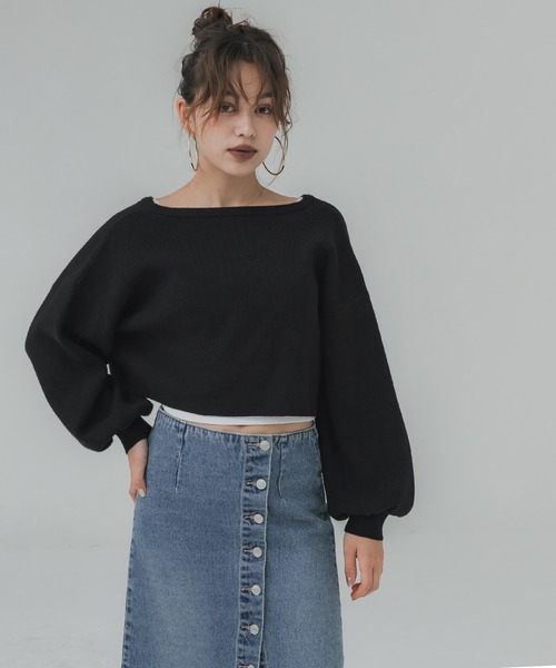 セール】前後2way リボンニットカーディガン（カーディガン/ボレロ