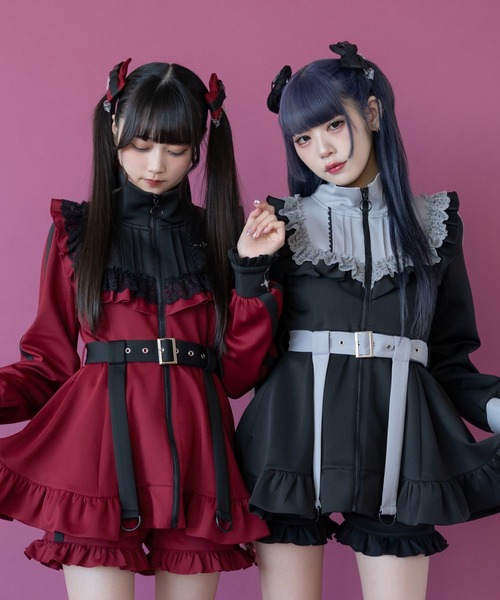 DearMyLove(ディアマイラブ)の「ジャージフリルショートパンツ(その他パンツ・レディース・ブラック/ホワイト/ブラック×ホワイト/ベビーピンク/サックスブルー/ボルドー・LARGE/MEDIUM/SMALL/LL/3L)」の6枚目の写真