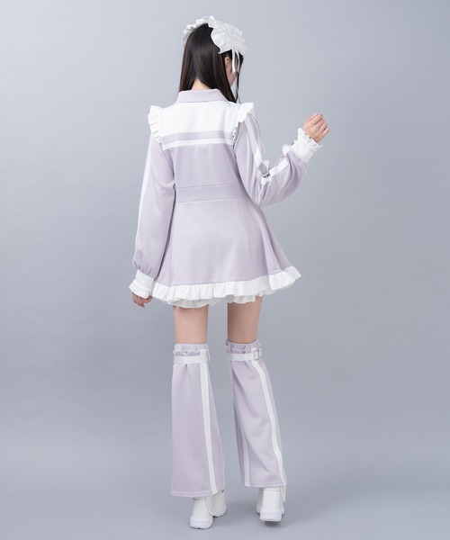 水色 ジャージ フリル ショーパン Dearmylove夢展望 白 天使界隈 ジャージフリルショートパンツ(その他パンツ)|DearMyLove