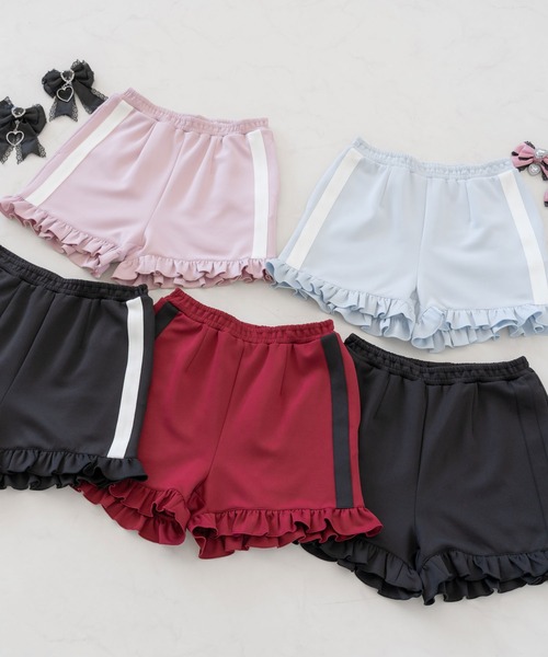 manielleフリルジャガードショートパンツ manielleフリルジャガードショートパンツ manielleフリルジャガード