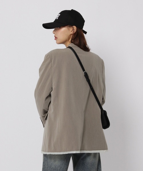 3.3 Field Trip （3.3フィールドトリップ）の「3.3 Field Trip／ダメージＷテーラージャケット（テーラードジャケット・レディース・ベージュ/グレー・FREE）」の20枚目の写真