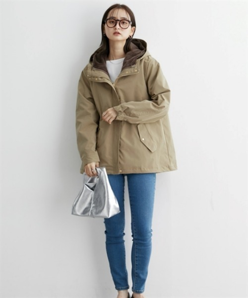 nissen（ニッセン）の「3WAYフェイクファージャケット（ファー