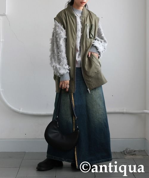 antiqua(アンティカ)の「フリンジチェックトップス(その他トップス・レディース・ブラック/グレー・ONESIZE)」の13枚目の写真