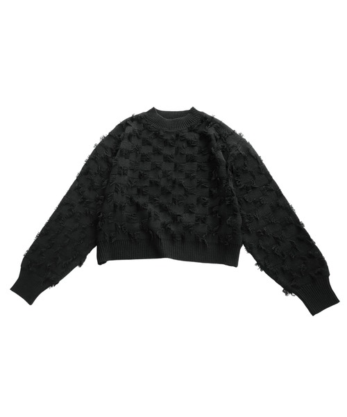 antiqua(アンティカ)の「フリンジチェックトップス(その他トップス・レディース・ブラック/グレー・ONESIZE)」の15枚目の写真