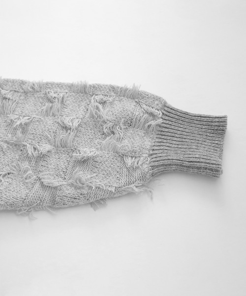 antiqua(アンティカ)の「フリンジチェックトップス(その他トップス・レディース・ブラック/グレー・ONESIZE)」の18枚目の写真