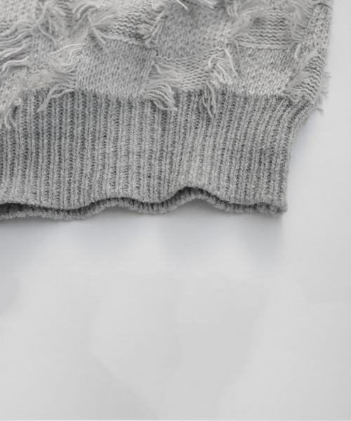 antiqua(アンティカ)の「フリンジチェックトップス(その他トップス・レディース・ブラック/グレー・ONESIZE)」の19枚目の写真