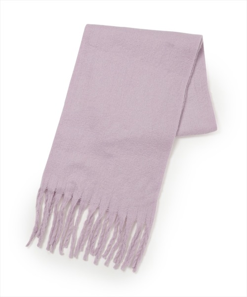 WILLSELECTION（ウィルセレクション）の「もこもこストール（マフラー・レディース・グリーン/オフホワイト/ピンク/ラベンダー/コーラルピンク/ダークブラウン・FREE）」の4枚目の写真