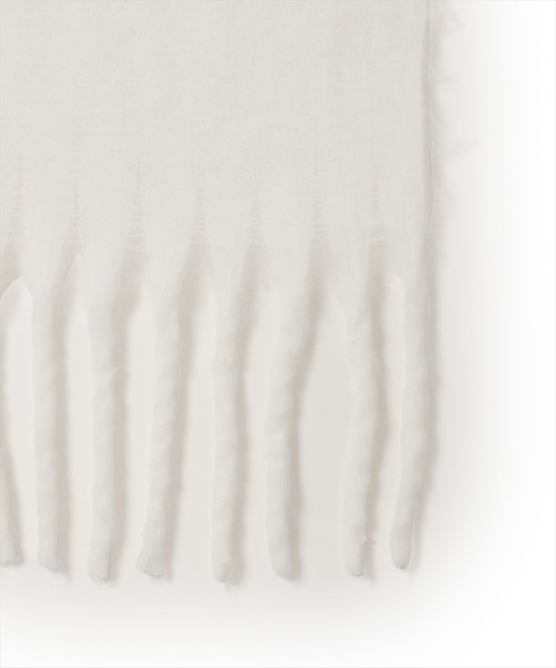 WILLSELECTION（ウィルセレクション）の「もこもこストール（マフラー・レディース・グリーン/オフホワイト/ピンク/ラベンダー/コーラルピンク/ダークブラウン・FREE）」の10枚目の写真