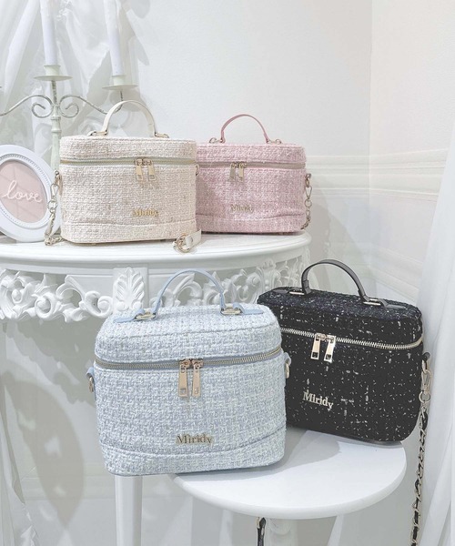 セレクトショップ★エルフィン★*゜ apres jour×Miridy】ツイードバニティバッグ（ショルダーバッグ