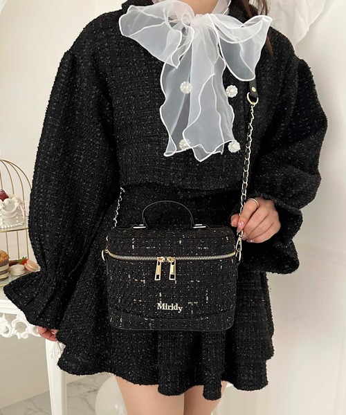 エイプリル 取り置き apres jour×Miridy】ツイードバニティバッグ（ショルダーバッグ