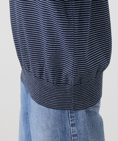 Yonetomi（ヨネトミ）の「別注【YONETOMI/ヨネトミ】*RELUME WAVE COTTON KNIT BORDER（ニット/セーター・レディース・チャコールグレー/ブラウン/ネイビー・SMALL）」の15枚目の写真