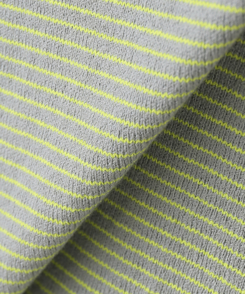 Yonetomi（ヨネトミ）の「別注【YONETOMI/ヨネトミ】*RELUME WAVE COTTON KNIT BORDER（ニット/セーター・レディース・チャコールグレー/ブラウン/ネイビー・SMALL）」の18枚目の写真