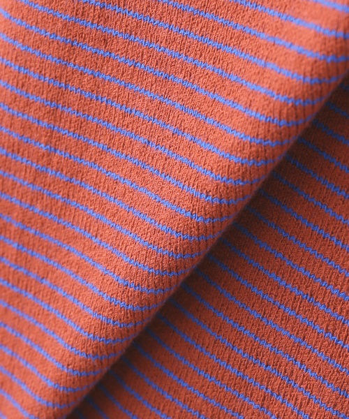 Yonetomi（ヨネトミ）の「別注【YONETOMI/ヨネトミ】*RELUME WAVE COTTON KNIT BORDER（ニット/セーター・レディース・チャコールグレー/ブラウン/ネイビー・SMALL）」の19枚目の写真