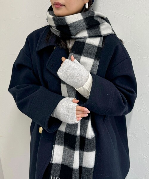 COSY(コージー)の「【COSY/コージー】ウールフィンガーレスグローブ(手袋・レディース・サックスブルー/グレイッシュベージュ/オレンジ・FREE)」の12枚目の写真