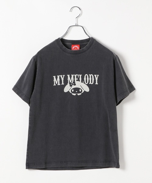 RAGEBLUE（レイジブルー）の「【マイメロディ】加工プリントTシャツ（Tシャツ/カットソー・レディース・ブラック・FREE）」の5枚目の写真