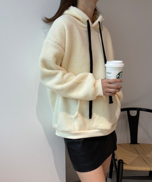 paravion（パラビオン）の「ボアプルオーバー（パーカー・レディース・ホワイト/ブラック/グレー・FREE）」の11枚目の写真