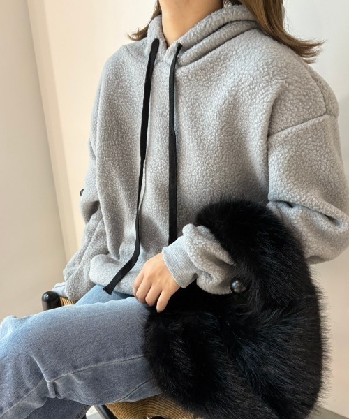 paravion（パラビオン）の「ボアプルオーバー（パーカー・レディース・ホワイト/ブラック/グレー・FREE）」の13枚目の写真