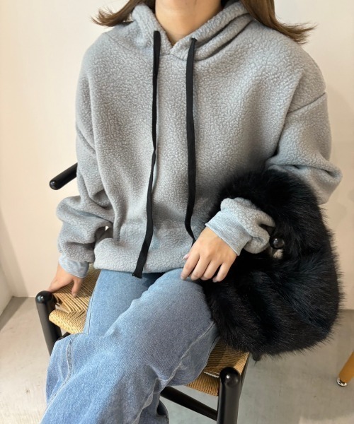 paravion（パラビオン）の「ボアプルオーバー（パーカー・レディース・ホワイト/ブラック/グレー・FREE）」の16枚目の写真